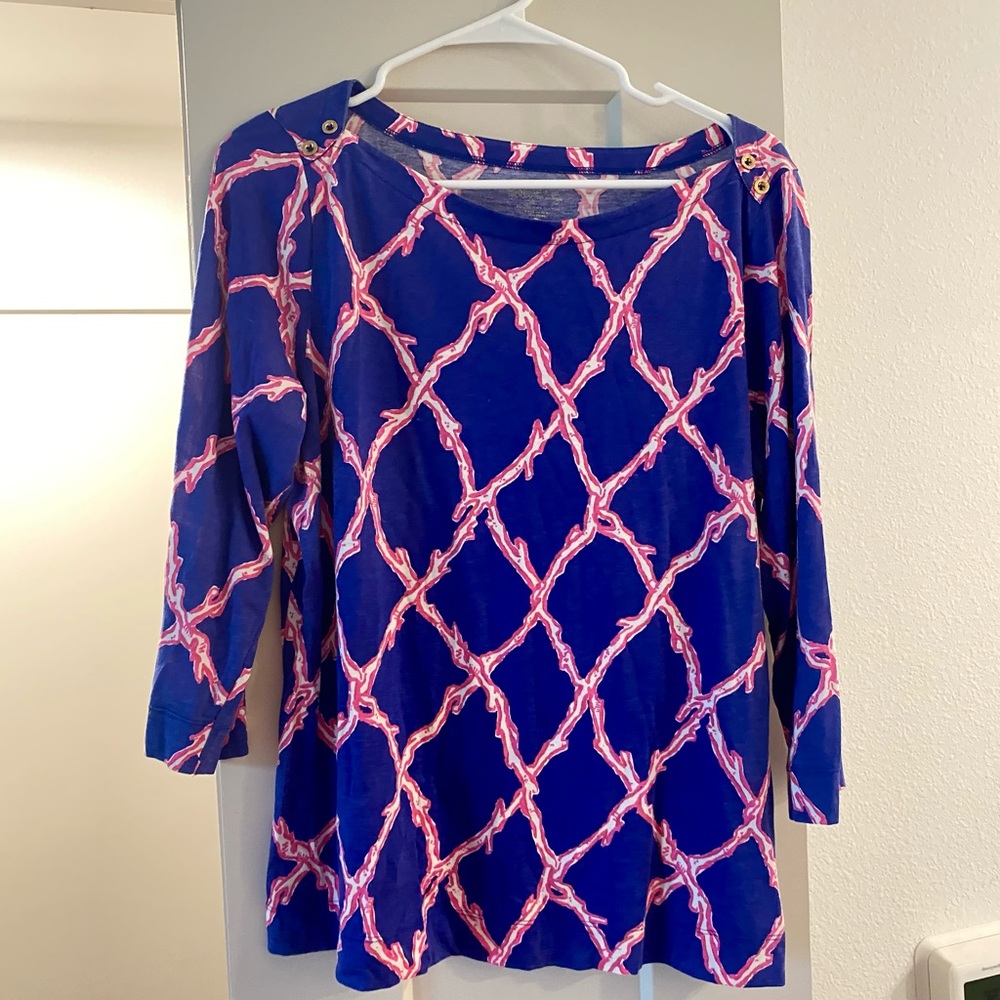Lilly Pulitzer 3/4 sleeve top